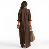Slavica | Kul jednobojna maksi haljina