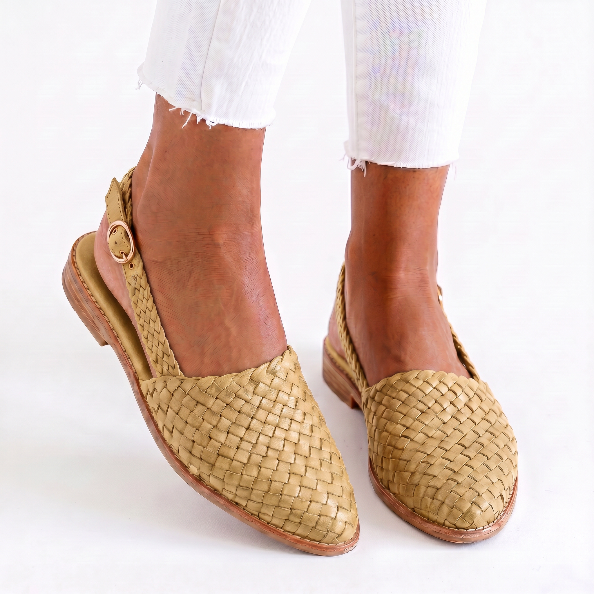 Kristina | Woven Slingback Loafer