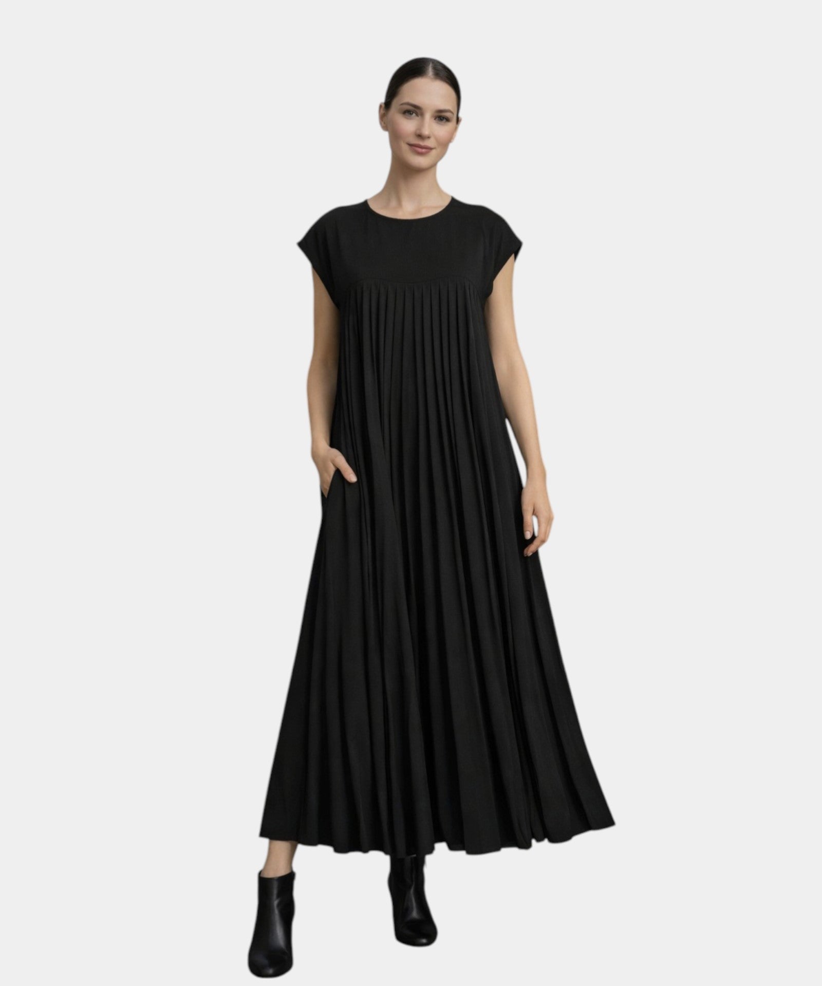 Marianne | Midi Plisirana Haljina