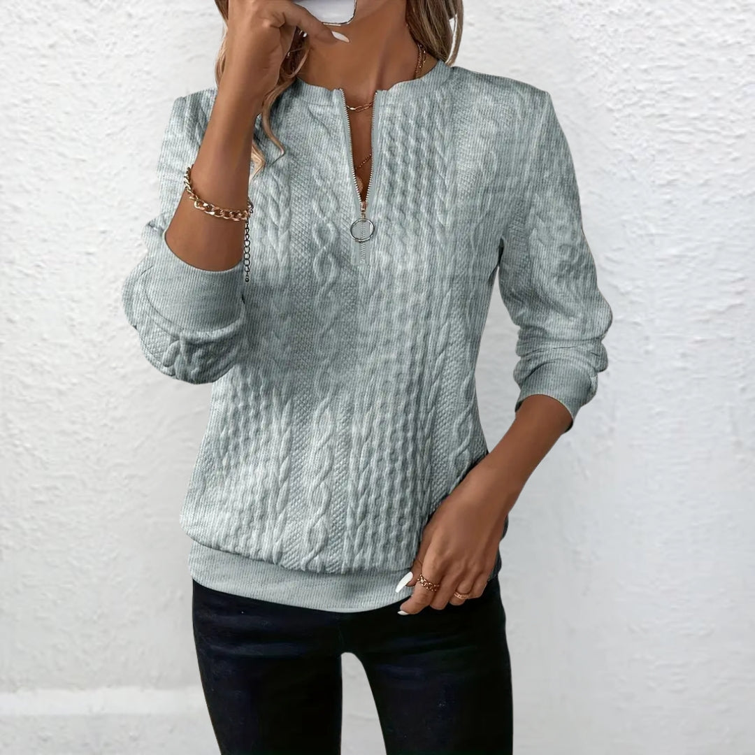 Jitka | Elegantni stil pletenog dukserice