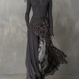 Martina | Duga haljina sa leopard printom
