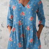 Melanie | Dugačka Bluza sa V-Izrezom