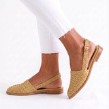 Kristina | Woven Slingback Loafer