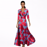 Emilia | Elegantna Maxi Haljina sa Cvećem