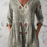 Elise | Duga Bluza sa V-Izrezom