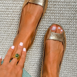 Adelina | Elegantne zlatne udobne sandale