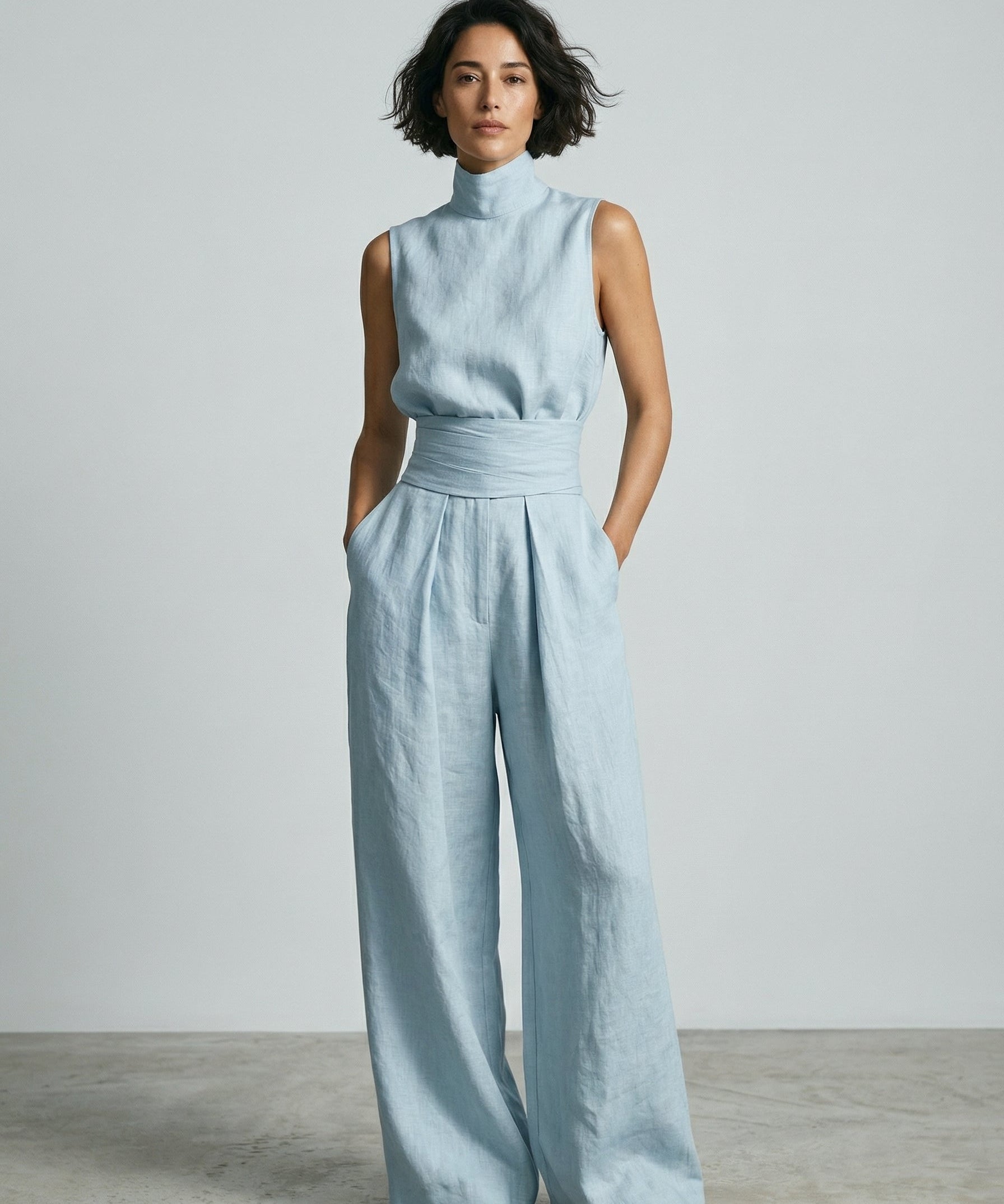 Esther | Minimalistički bezrukavni top-set