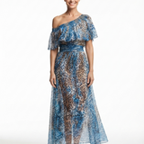 Selvaggia | Halter Maxi Haljina sa Leoprintom