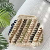 Eadie Crochet Weave Framed Clutch - Višebojno / Prirodno
