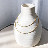 Sarah Twist Necklace Set - Zlato
