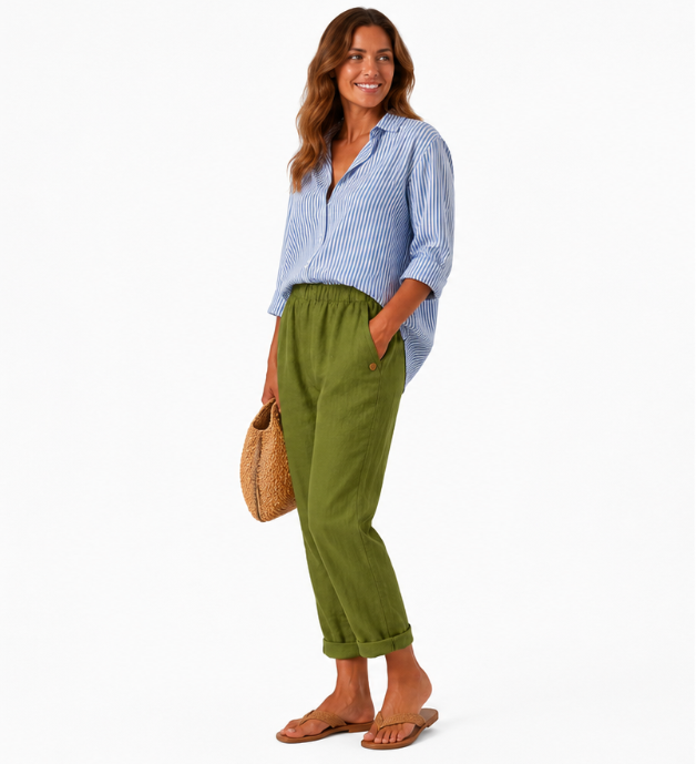 Maja | Lagane lanene pantalone