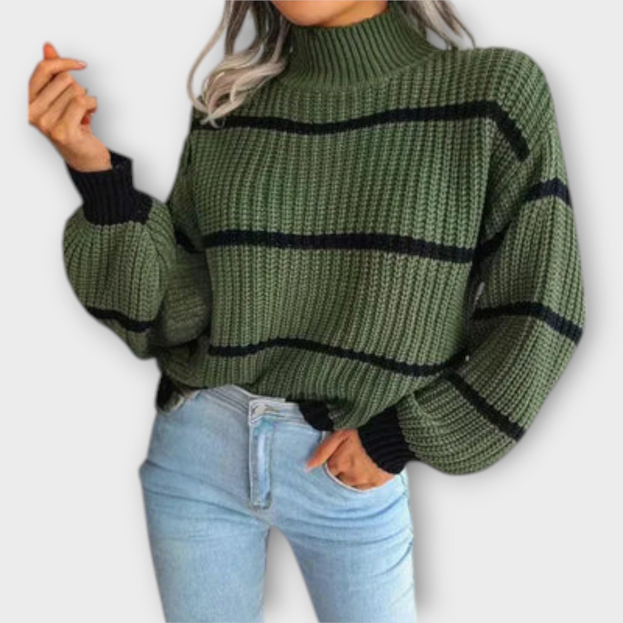 Eva | Oversized Pleteni Džemper