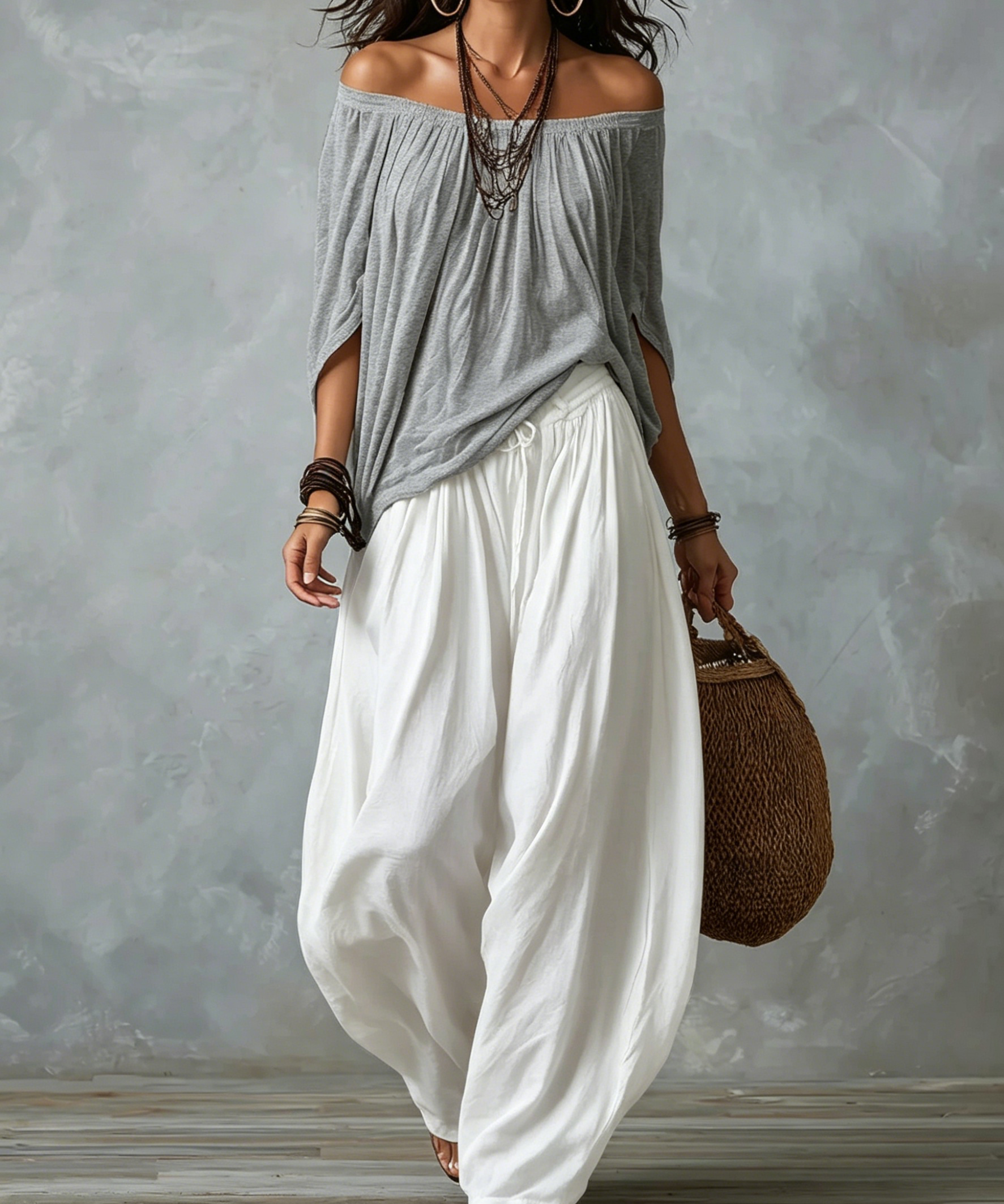 Hania | Boho komplet sa ležernom bluzom