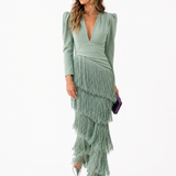 Chiara | Elegantna Haljina sa Franjama