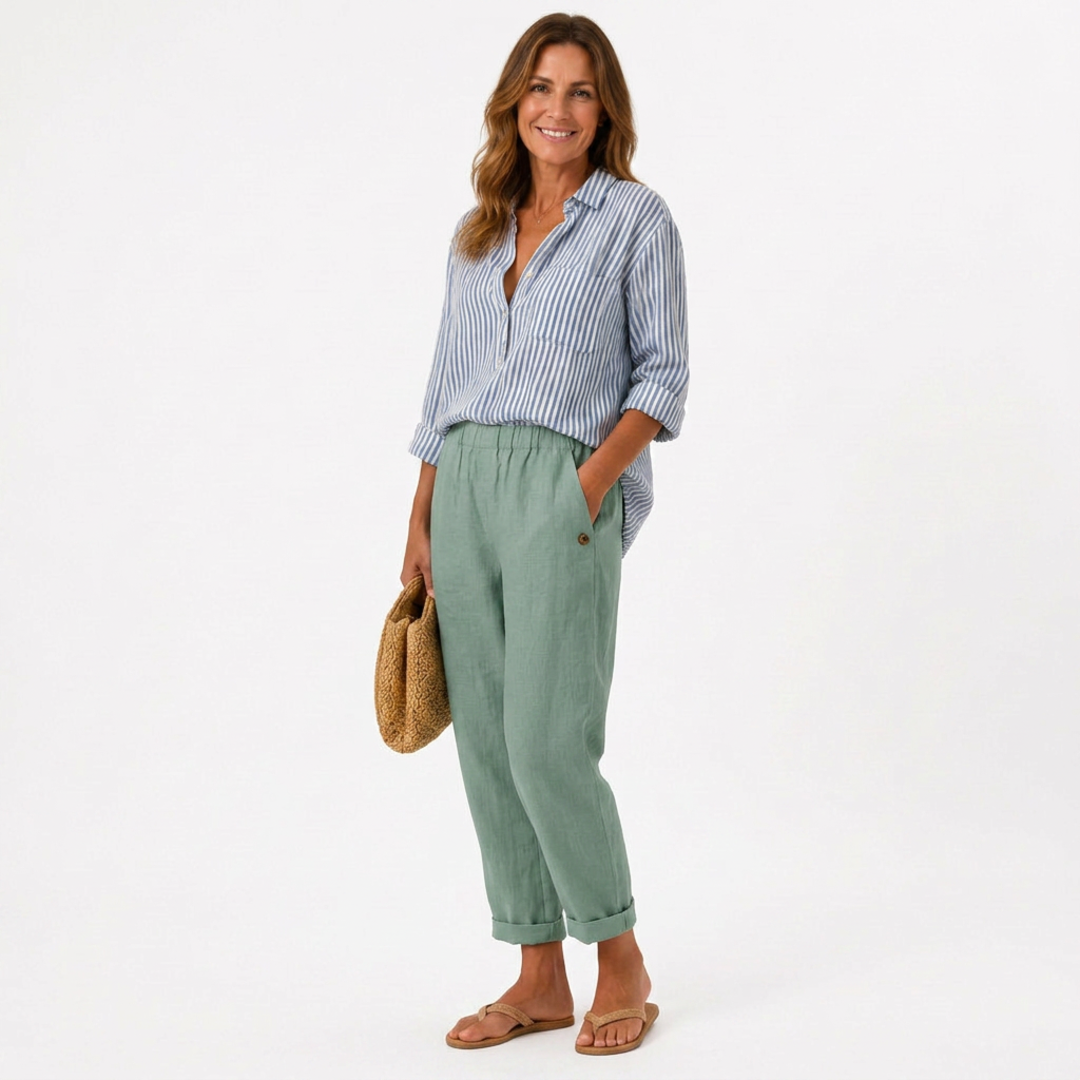 Maja | Lagane lanene pantalone
