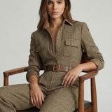 Celia | Karirani Jumpsuit sa Rafiniranim Detaljima