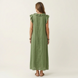 Josette | Haljina Maxi od Lna sa Ruffles