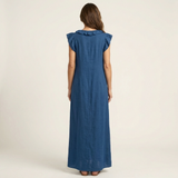 Josette | Haljina Maxi od Lna sa Ruffles