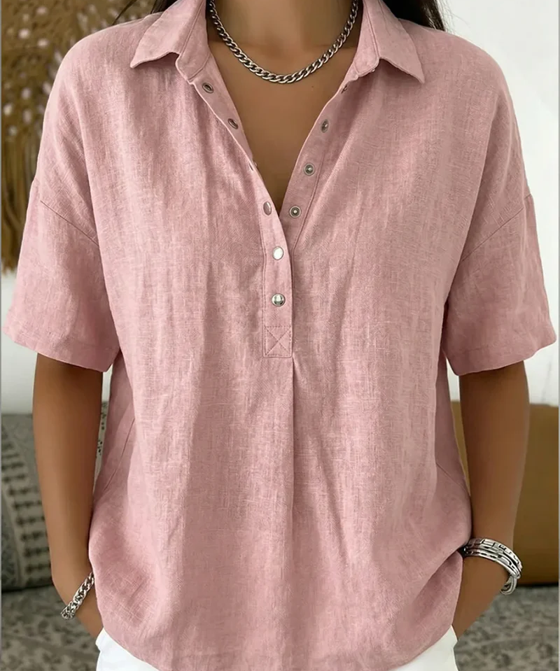 Tessa | Bluza sa kragnom i dugmadima