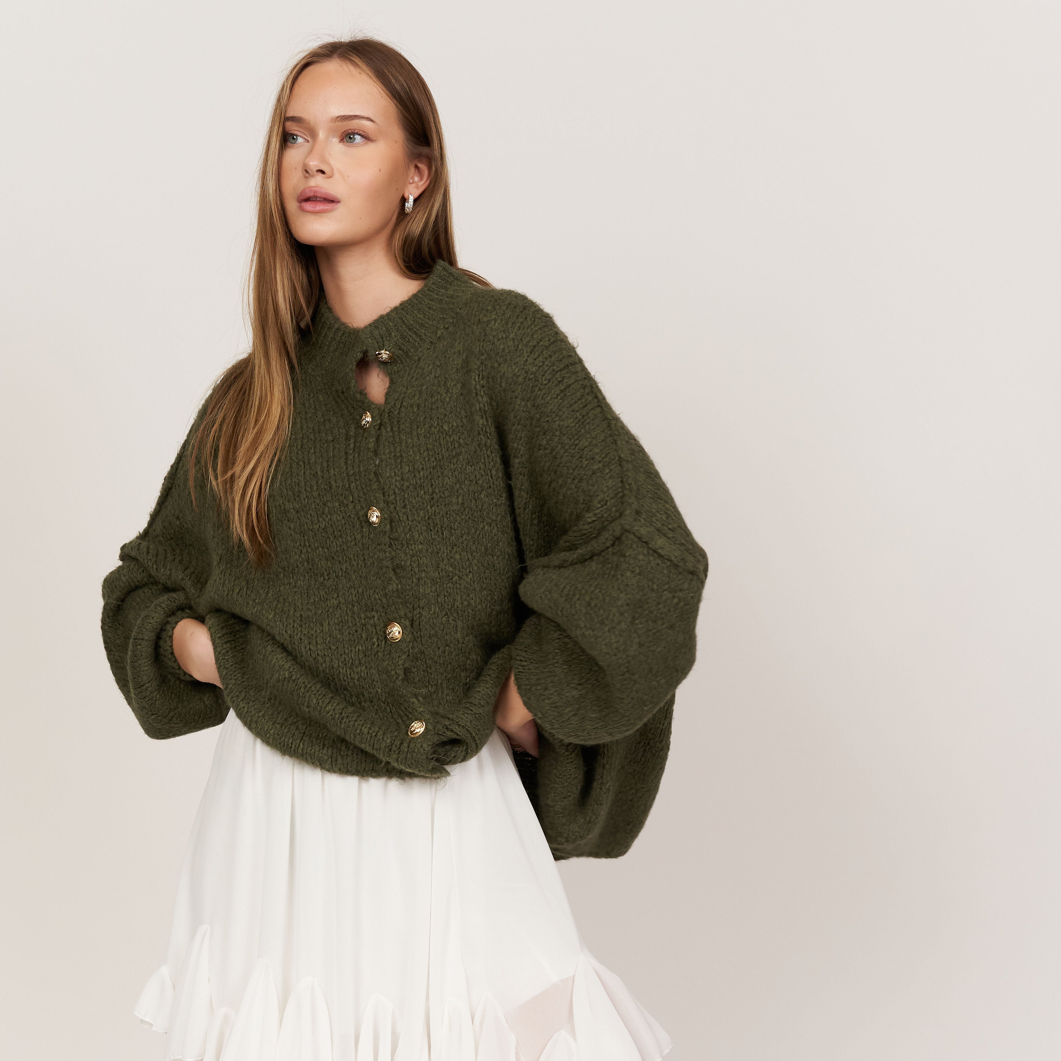 Elena | Oversize Pleteni Kardigan