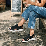 Anne™ | Sandale sa platformom, od prozračnog materijala za žene